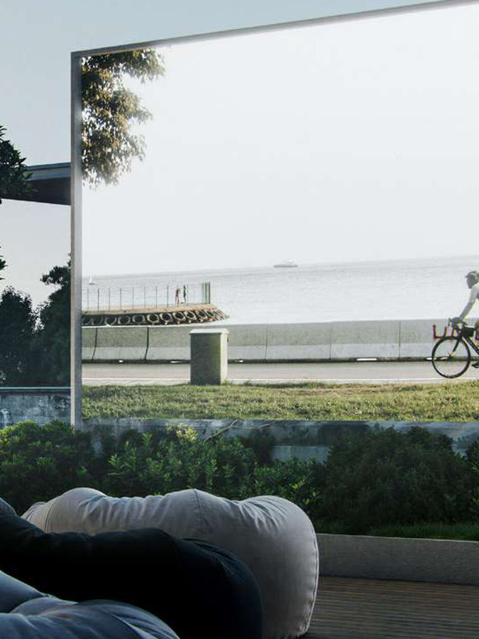 Cinema-Beneath-the-Sky Outdoor Cinema with more than 20 seating arrangement on the Podium Level