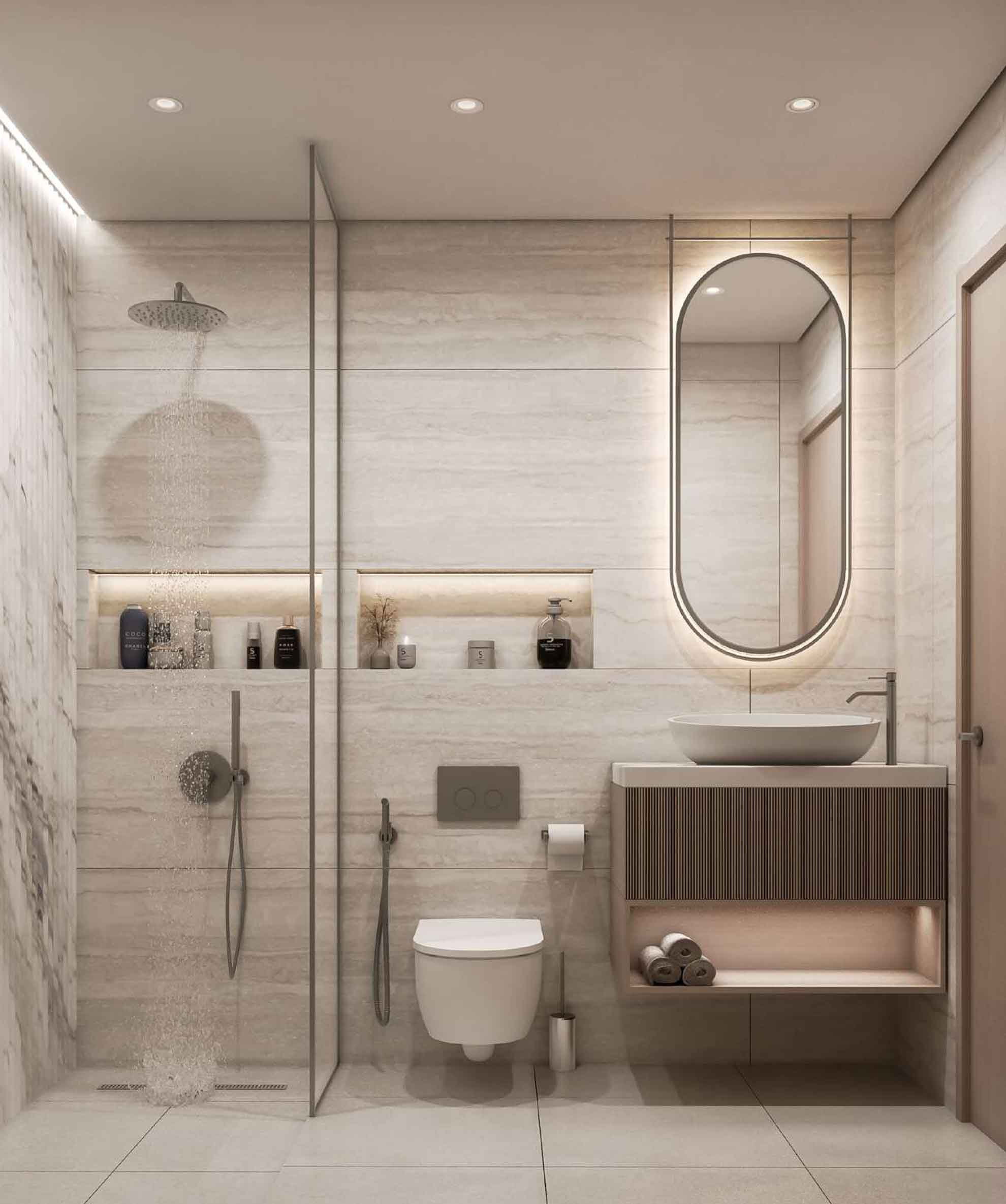 Fully Fitted Washrooms on Handover in Imtiaz Enre