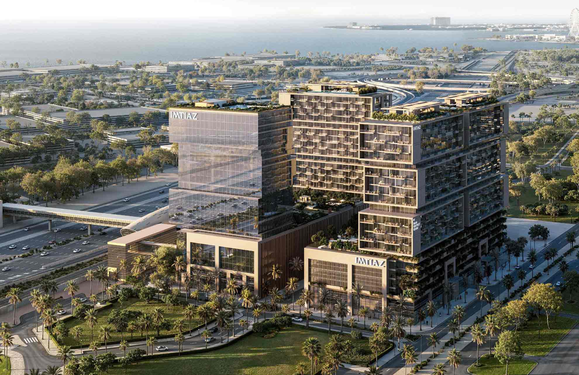 RAW District by Imtiaz mixed use development birds-eye view