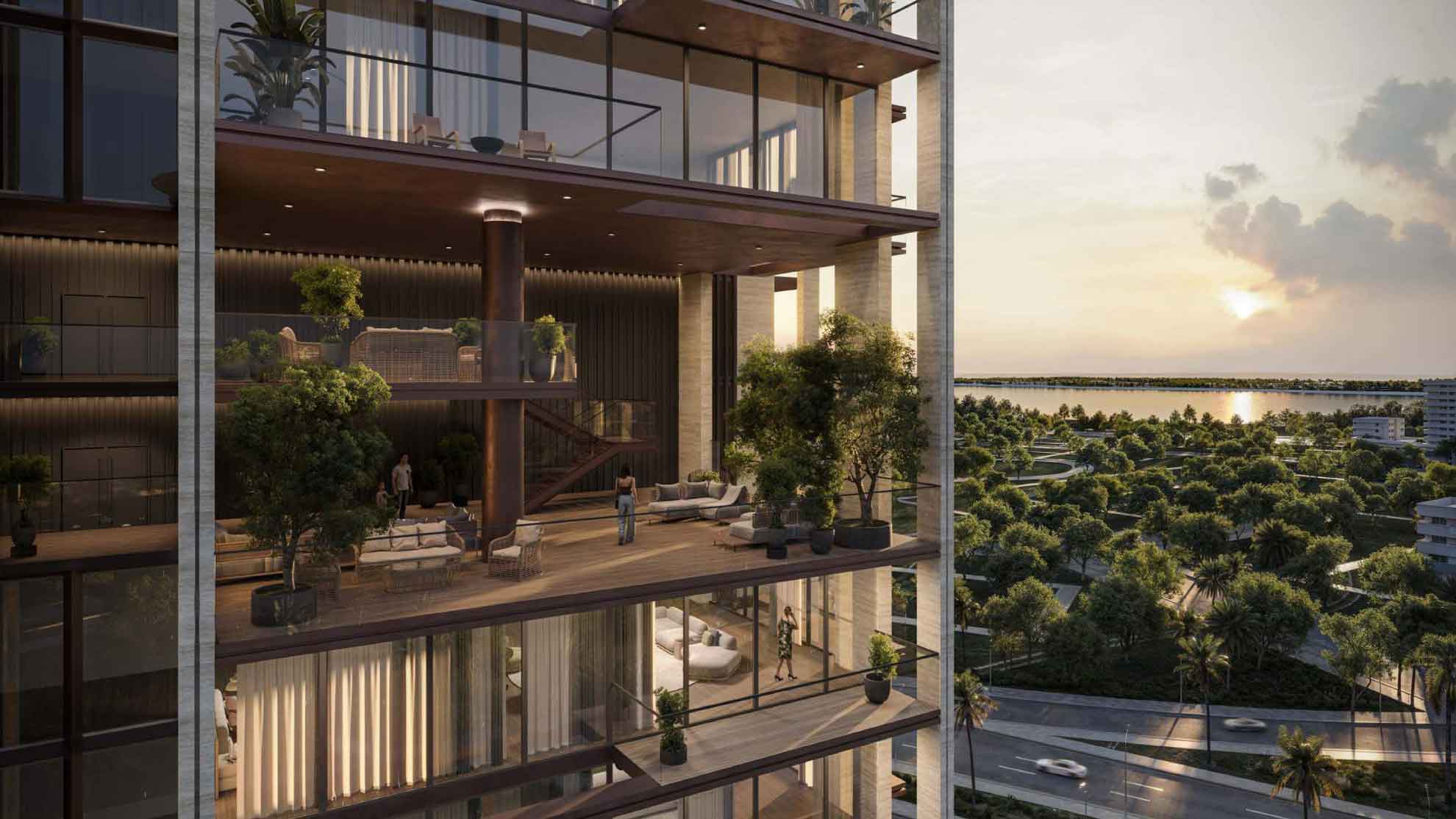 Sunset View from your Duplex at Imtiaz Sea Cliff