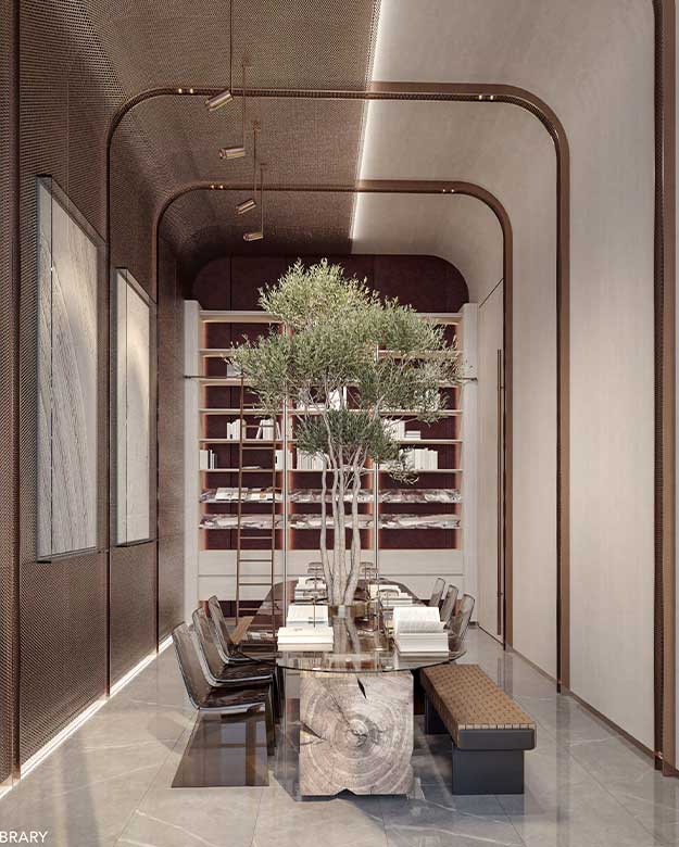 Reading-Corner Library at The Symphony by Imtiaz with comfortable seating